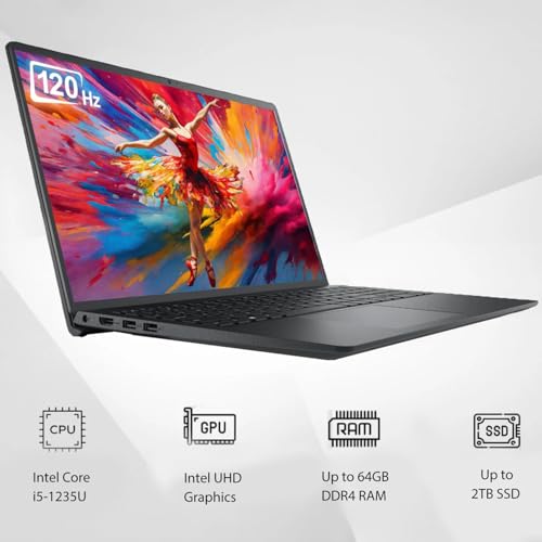 Dell 15.6" FHD 120Hz Business Laptop, Intel i5-1235U - Image 2