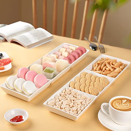 DELLING 16" Ceramic 3-Section Stackable Serving Tray - Image 5