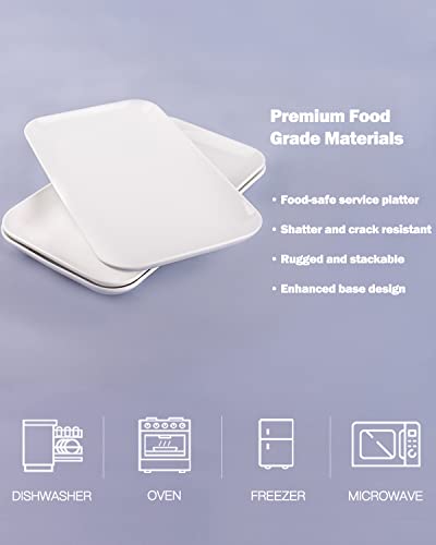 DELLING Large 16 Inch White Porcelain Platters - Image 3