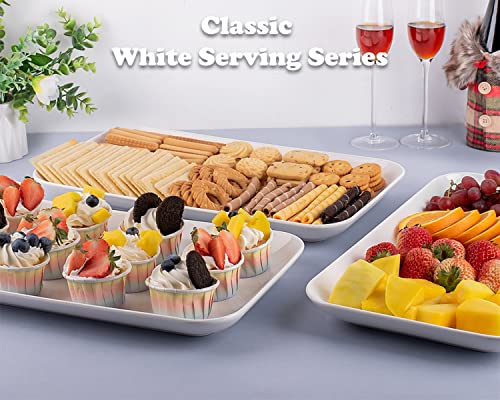 DELLING Large 16 Inch White Porcelain Platters - Image 5