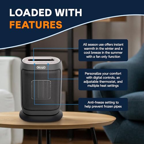 De'Longhi Compact Digital Ceramic Heater - Image 3