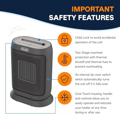 De'Longhi Compact Digital Ceramic Heater - Image 4