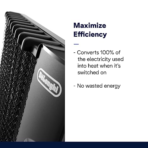De'Longhi Mica Panel Space Heater, 1500W, Adjustable Thermostat - Image 3