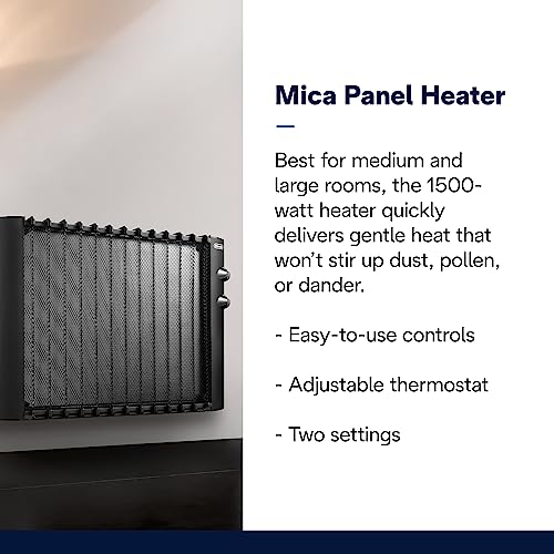 De'Longhi Mica Panel Space Heater, 1500W, Adjustable Thermostat - Image 2