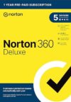 Norton Deluxe Antivirus For 5 Devices Key Card