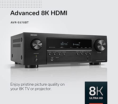 Denon AVR-S570BT 5.2 Channel Receiver With Turntable - Image 4