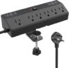 JXGUCAT Desk Clamp Power Strip With Fast Charging