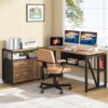 Tribesigns Desk With Drawer, 55″ Long Computer Desk With Storage