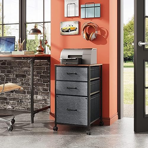 DEVAISE Mobile File Cabinet With 3 Drawers - Image 2