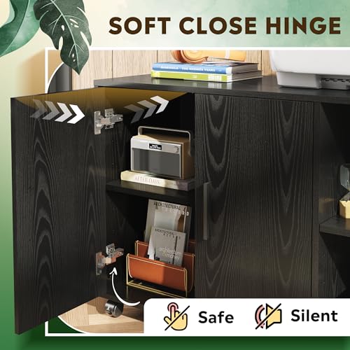DEVAISE Office Storage Cabinet With Doors And Shelves - Image 4