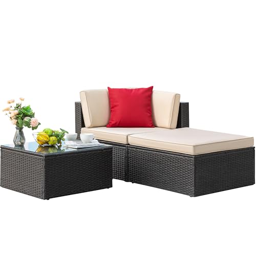 Devoko Patio 3-Piece Outdoor Conversation Set - Image 3