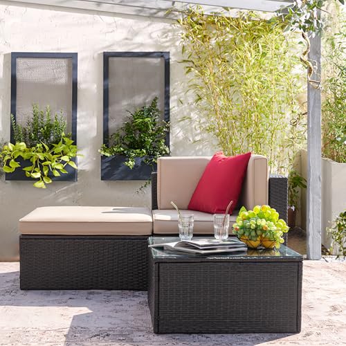 Devoko Patio 3-Piece Outdoor Conversation Set - Image 5