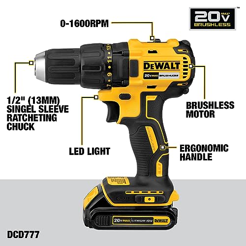DEWALT 20V MAX Cordless Drill & Impact Driver Combo (DCK277D2) - Image 3
