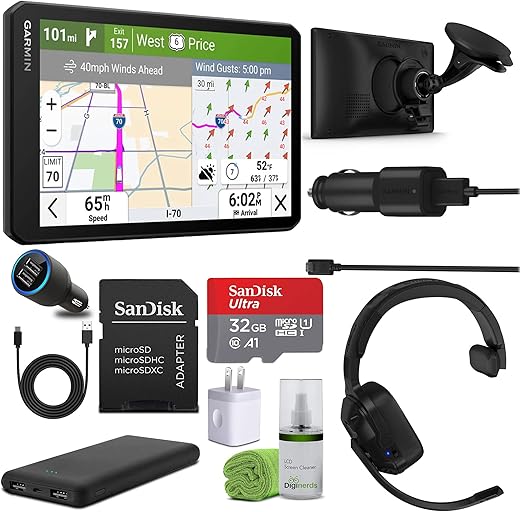 Garmin Dezl OTR720 GPS Truck Navigator Bundle