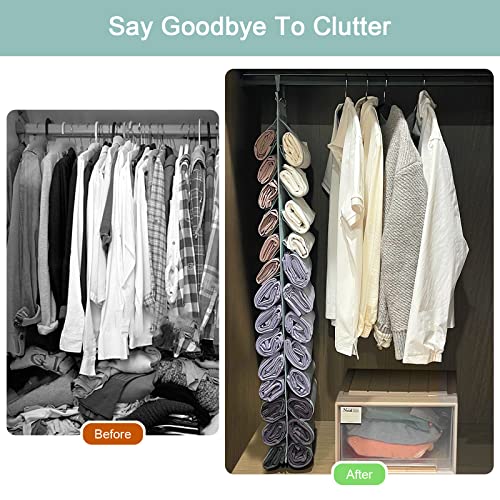 DHSFKBE Hanging Closet Organizer With 26 Compartments - Image 4