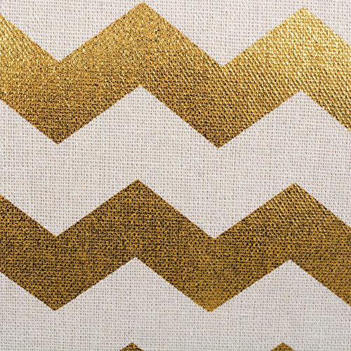 DII Large Gold Chevron Storage Bin - Image 3