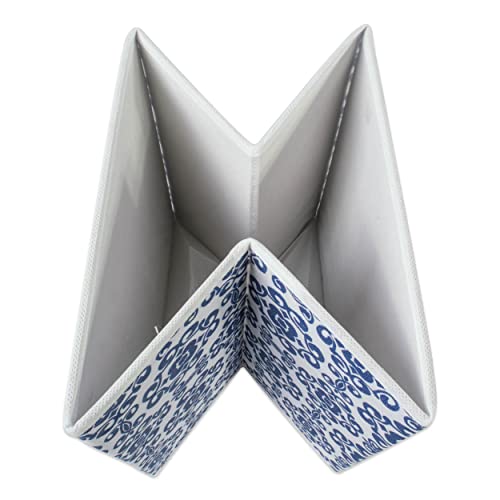 DII Nautical Blue Polyester Scroll Storage Bin - Image 2