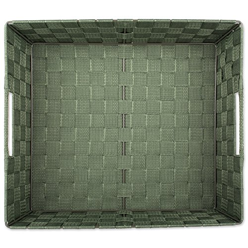DII Woven Nylon Trapezoid Storage Bin, Olive - Image 3