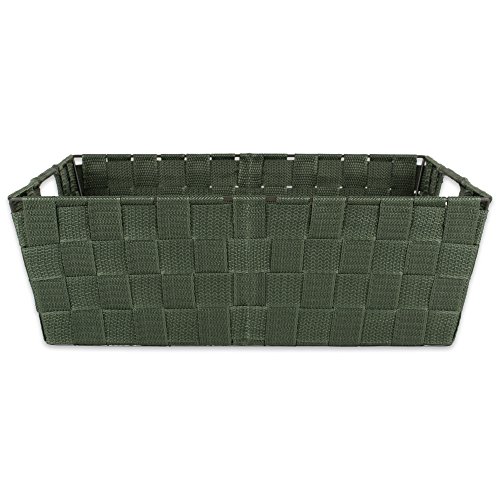 DII Woven Nylon Trapezoid Storage Bin, Olive - Image 2