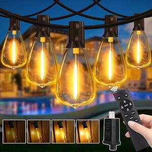 Guhope Dimmable Outdoor String Lights, 100 FT