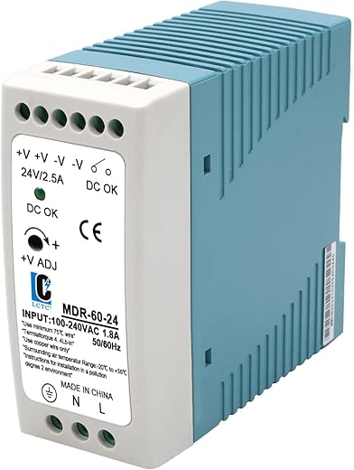 LCLCTC Din Rail 24V 60W Power Supply