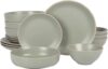 Gibson Home Dinah Stoneware Embossed Dinnerware Set – Sage Green