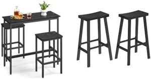 VASAGLE Dining Chairs Set Ebony Ink ULBT218B02