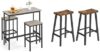 VASAGLE Dining Chairs Set ULBT218B02, Rustic Brown