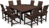 Polywood Dining Set, Mahogany