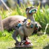 SOWSUN Dinosaur Gnomes Garden Statues, 14”