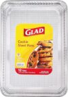 Glad Disposable Aluminum Rectangular Cookie Sheets, 12 Count