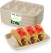 BIRCHIO Disposable Taco Holders, Plates With Dividers