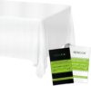 NEWOOK Disposable White Paper Tablecloths, 12 Pack