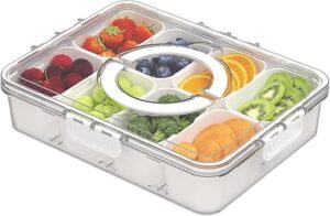 HAIXIN HOME Divided Serving Tray With Lid