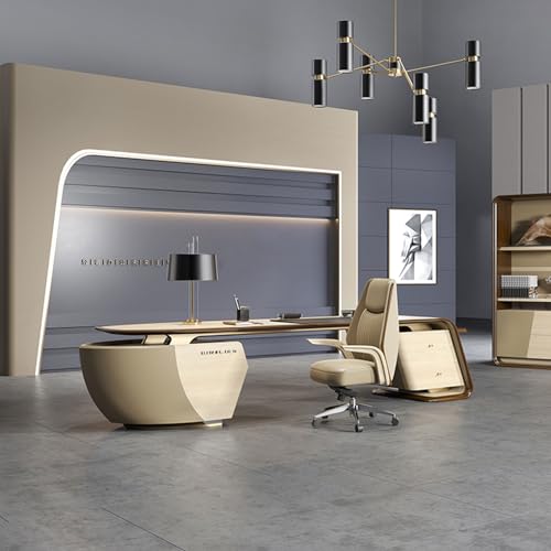 DLCQIJI L-Shaped Executive Desk With Drawers - Image 5