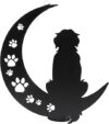 VZVXCC Dog Metal Wall Art Hanging Decor