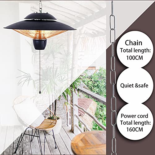 DONYER POWER 1500W Electrical Ceiling Patio Heater - Image 4