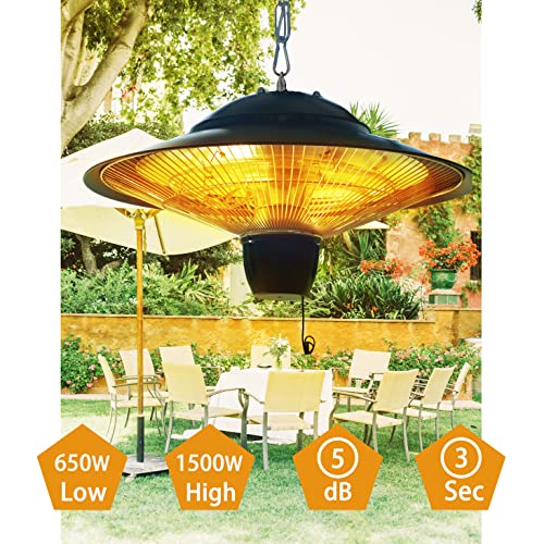 DONYER POWER 1500W Electrical Ceiling Patio Heater - Image 2