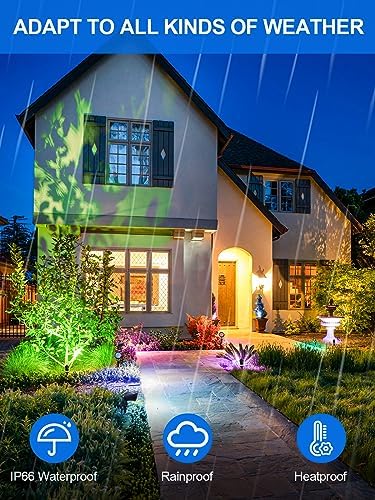 DOREIO Halloween RGBW Outdoor Spotlights, 10W Color Changing - Image 3