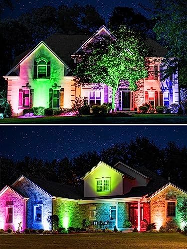 DOREIO Halloween RGBW Outdoor Spotlights, 10W Color Changing - Image 5