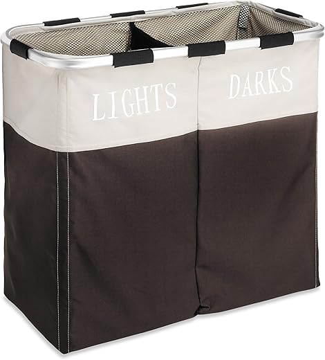Whitmor Double Laundry Hamper - Lights/Darks Separator