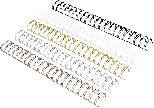 RAYSON Double Loop Wire Binding Spines, 3/4 Inch