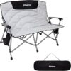 KingCamp Double Outdoor Folding Loveseat Chair
