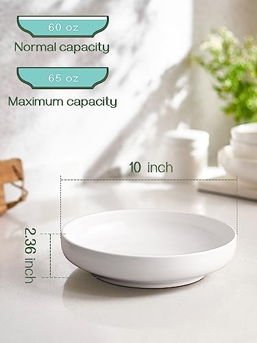 DOWAN 65 Oz Ceramic Pasta & Salad Bowls Set - Image 3