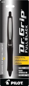 Pilot Dr. Grip FullBlack Ballpoint Pen, 36193