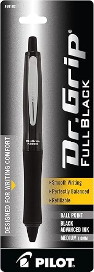 Pilot Dr. Grip FullBlack Ballpoint Pen, 36193