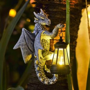 Fashionoda Dragon Tree Hugger With Solar Lantern