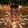 DIBIEECN Dragonfly Hollowed-Out Metal Solar Lanterns