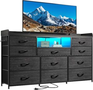 EnHomee Dresser TV Stand With 11 Drawers