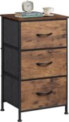 WLIVE Dresser With 3 Drawers, Fabric Nightstand